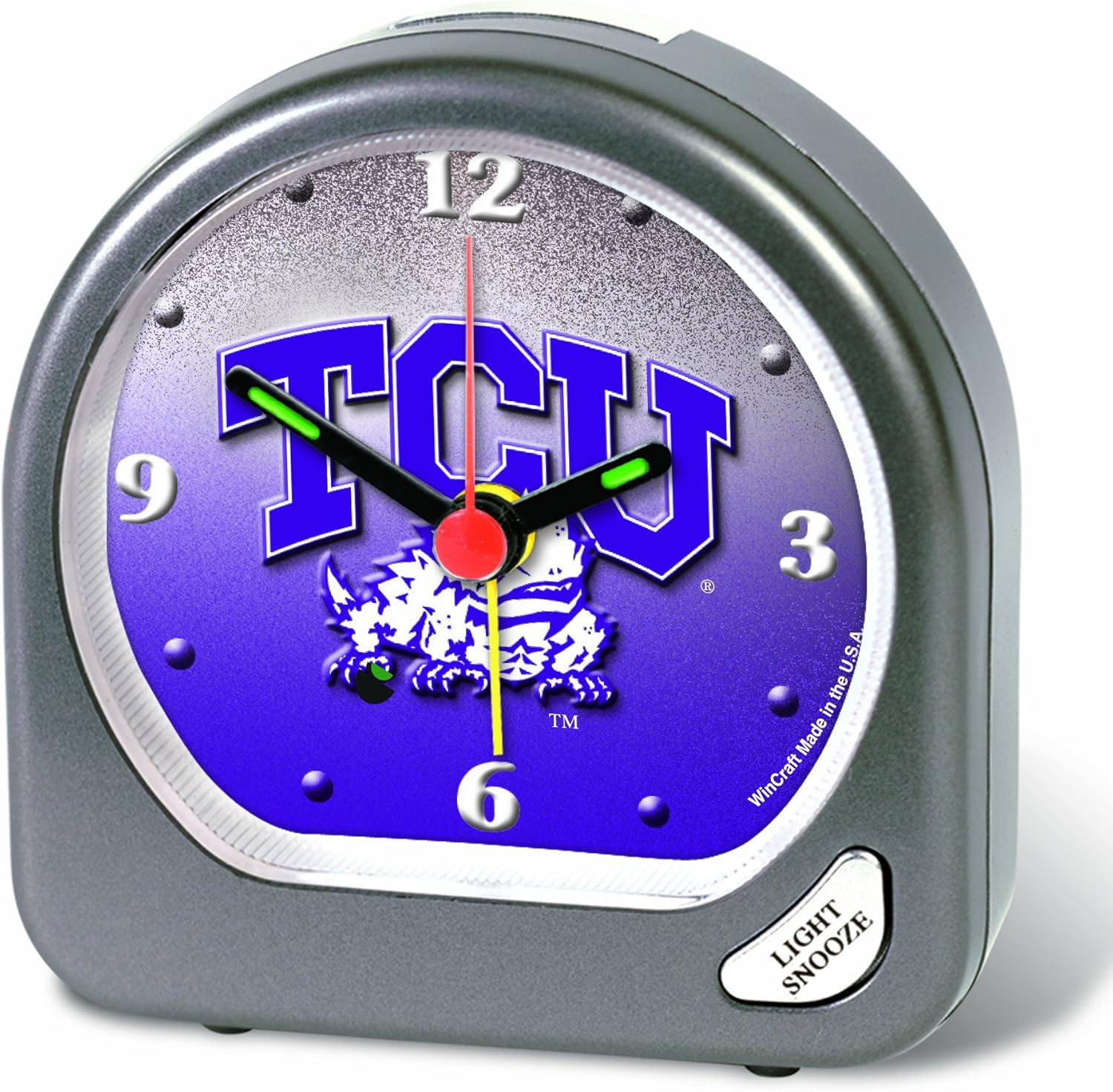NCAA Texas Christian Horned Frogs Alarm Clock Sports Fan Alarm Clocks Sports