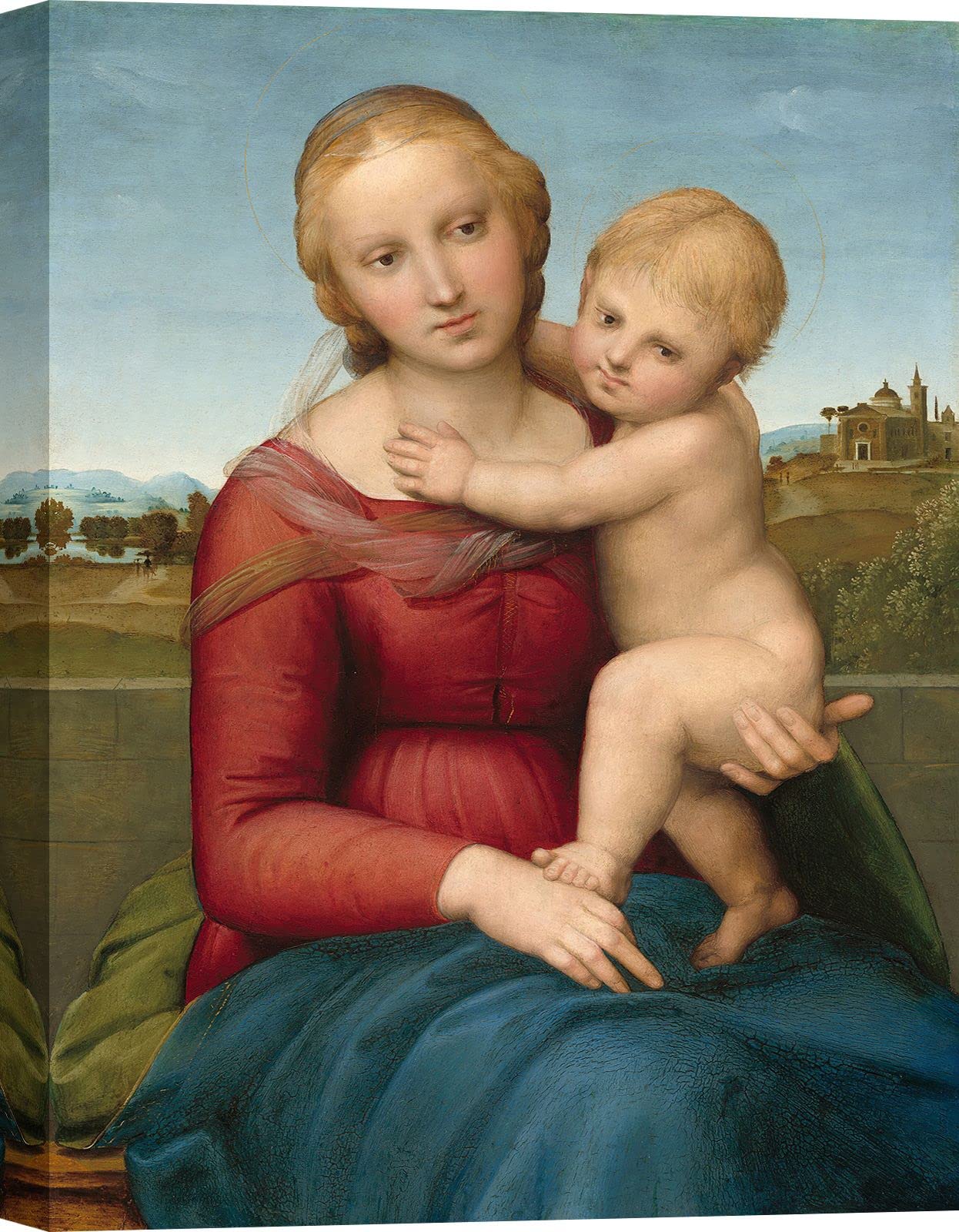 Art Print Cafe – Leinwandbilder Raffaello, The Small Cowper Madonna – 60 x 40 cm