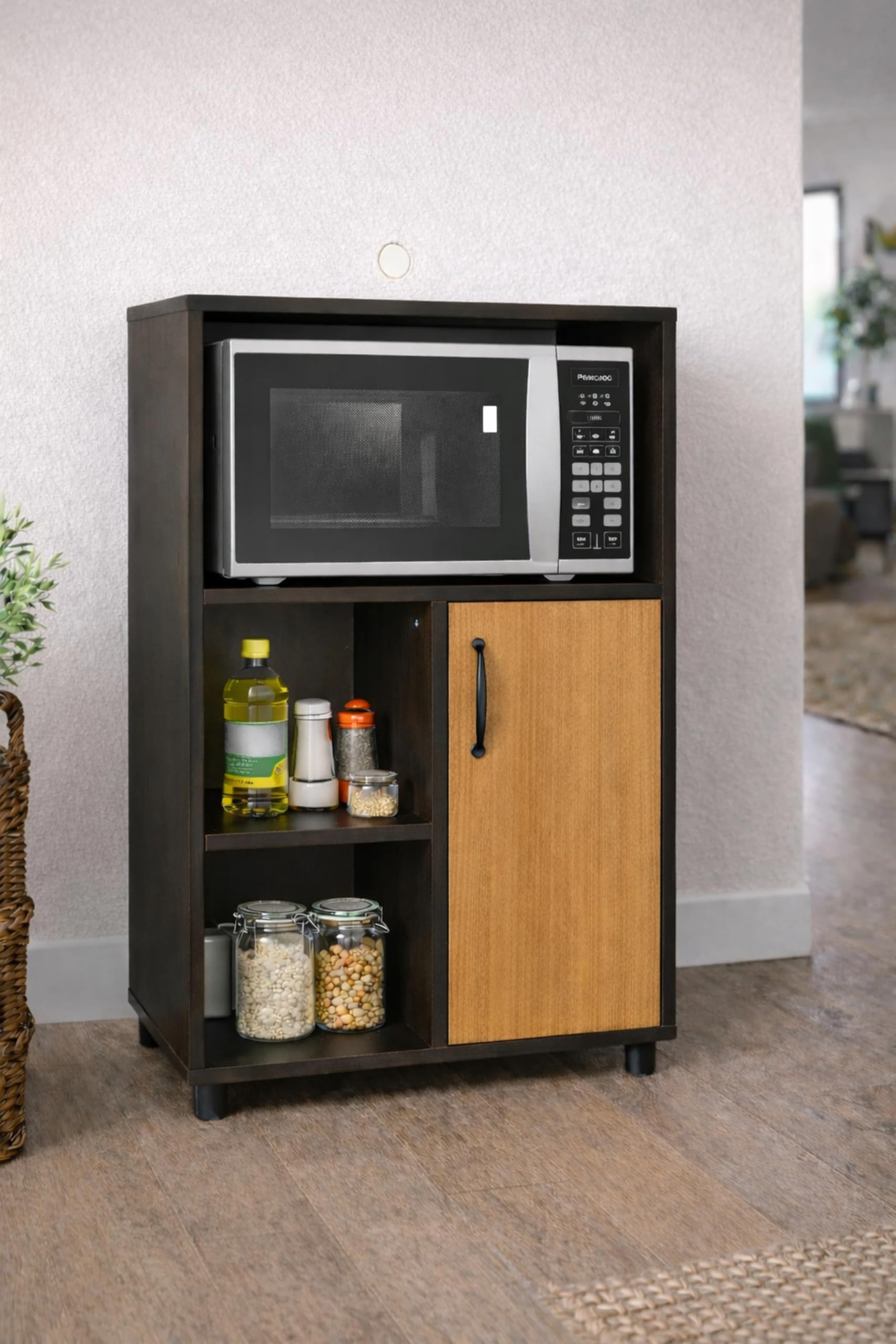 junco Switz Kitchen Cabinet Engineered Wood Kitchen Cabinet (Finish Color - Wenge with Beach-picture-13
