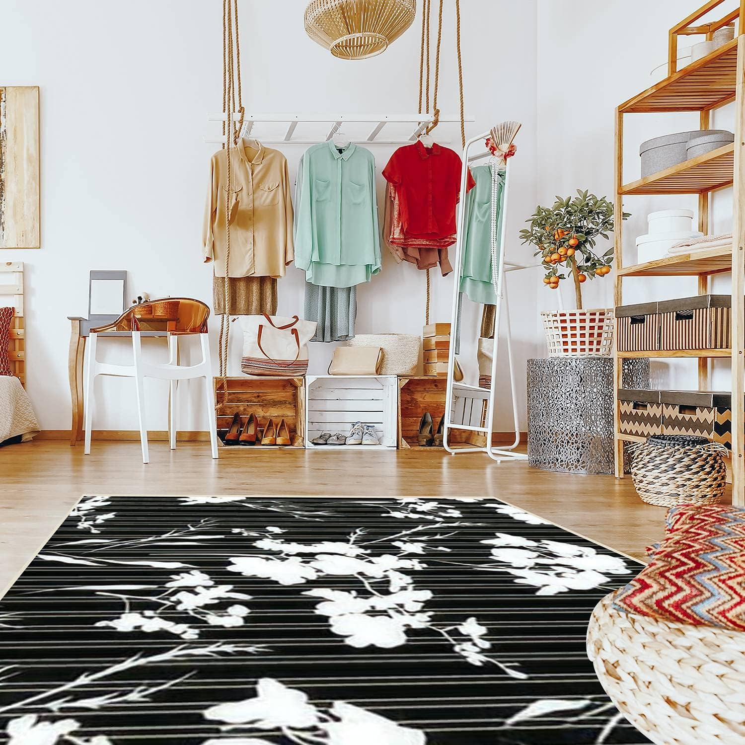 Zala Living Alfombra Contornos Alfombra, Poliamida, Rosa, 100 X 100 X 0,5 Cm