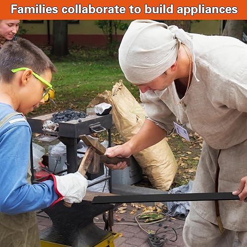 Miniatura 5 de JaGely Paquete de 10 cuchillos planos de acero 1095 de 12 x 1.5 x 0.12 pulgadas, recocidos de acero de alto carbono, para aficionados y uso