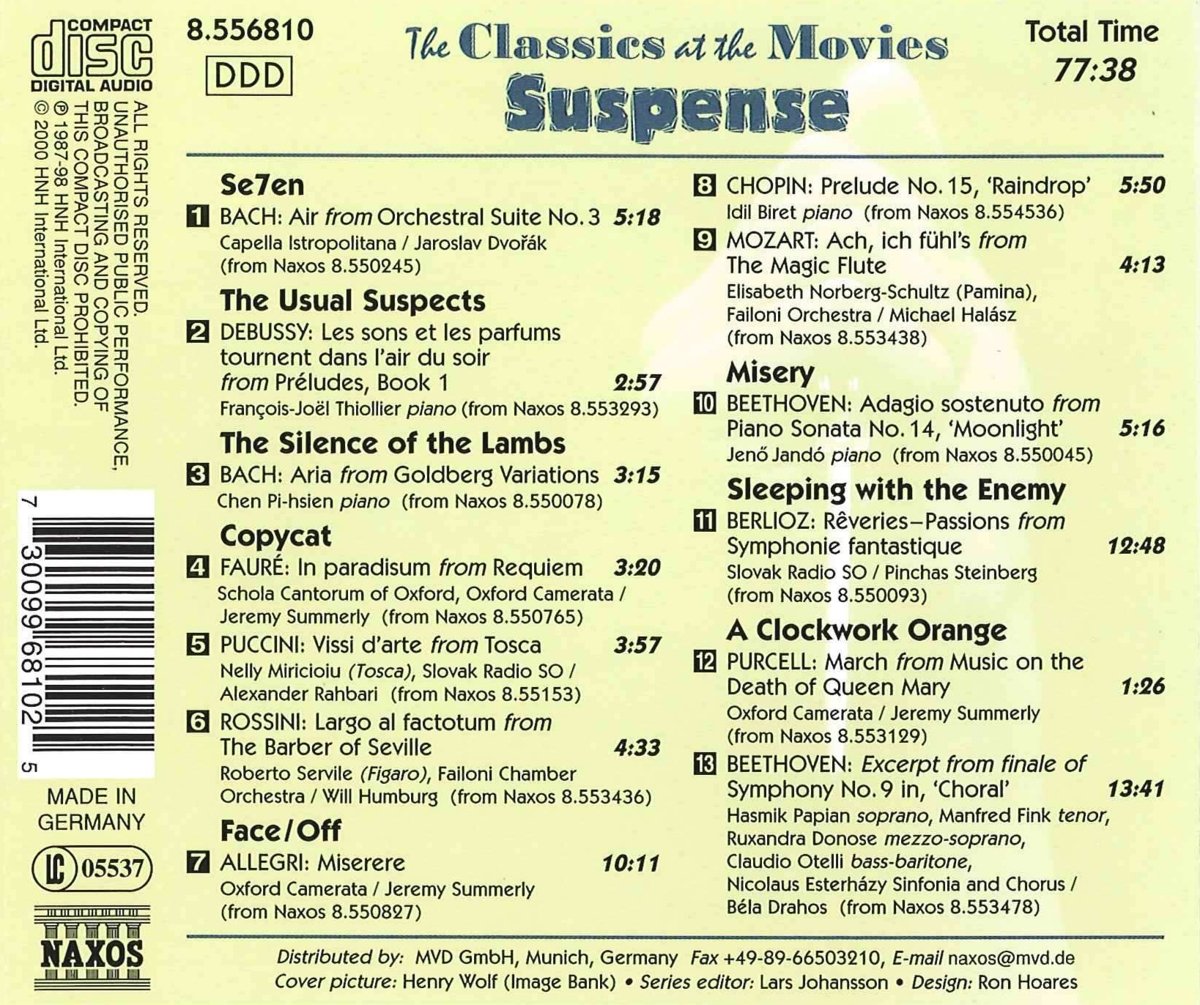 Le Classique Au Cinéma, Vol. 10 - Suspense