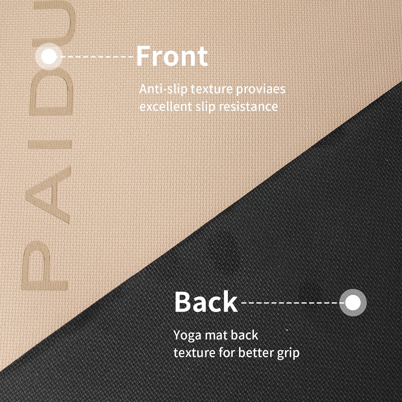 Yoga Mat Non Slip Anti-tear,extra thick-2/5 inch（10MM）High Resiliency Professional POE Yoga Mats for Women Men Kids,72"x24"inch,Workout, Yoga, Pilates and Floor Exercise, with Carrier Strap