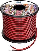 Vista 12 de Cables eléctricos de silicona de 10 AWG de 5,2 mm² de 50 pies [25 pies negro y rojo de 25 pies] calibre 10 600 V suave y flexible Engánchate Cable