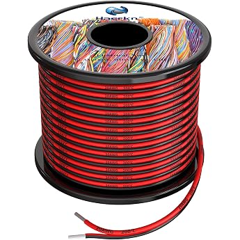 Haerkn 20awg 2 x 0.5 mm  Silicone Electric Wire Cable 30 Metres