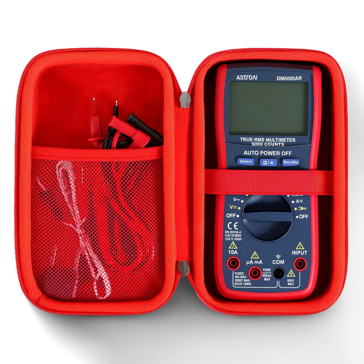 Hard Storage Carrying Case Compatible with AstroAI Digital Multimeter and Analyzer TRMS 6000 Counts/AstroAI Multimeter Tester 2000 Counts, Hard EVA Travel Replacement Bag (Case Only) - Image 3