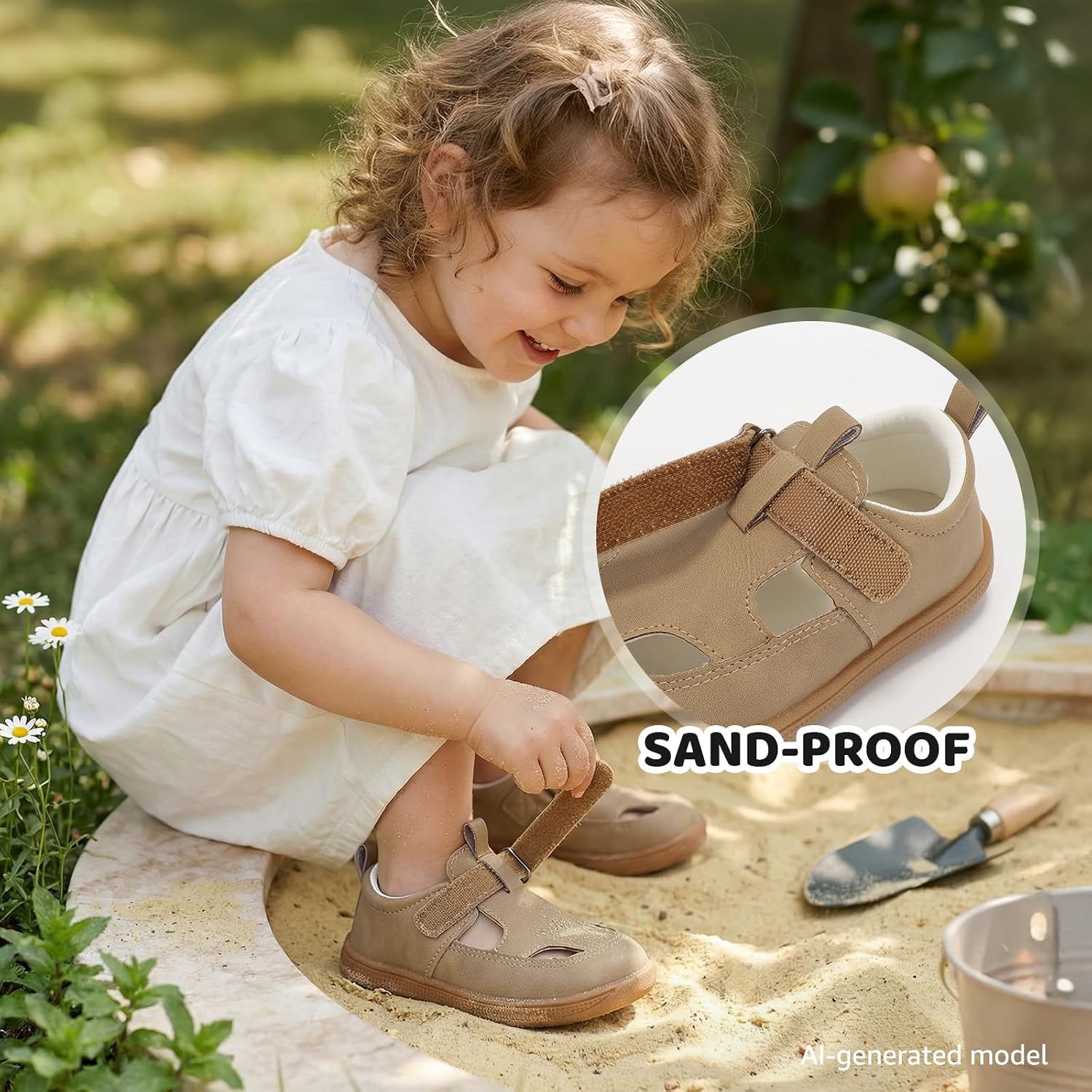 STQ KIDS Toddler Boys Girls Wide Toe Box Sandals Zero Drop | Barefoot feel, Breathable design, Hook and loop, Non-slip TPR sole, Natural toe splay and growth