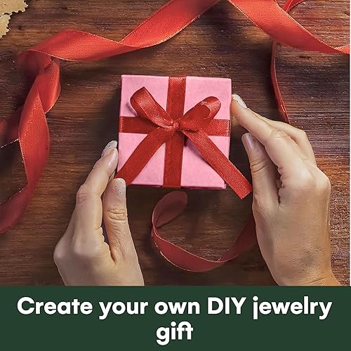 Miniatura 4 de Dawhud Direct Pequeñas cajas de regalo de joyería Caja de embalaje de joyería de cartón para aretes, collar, pulsera y anillo de boda Pequeña y