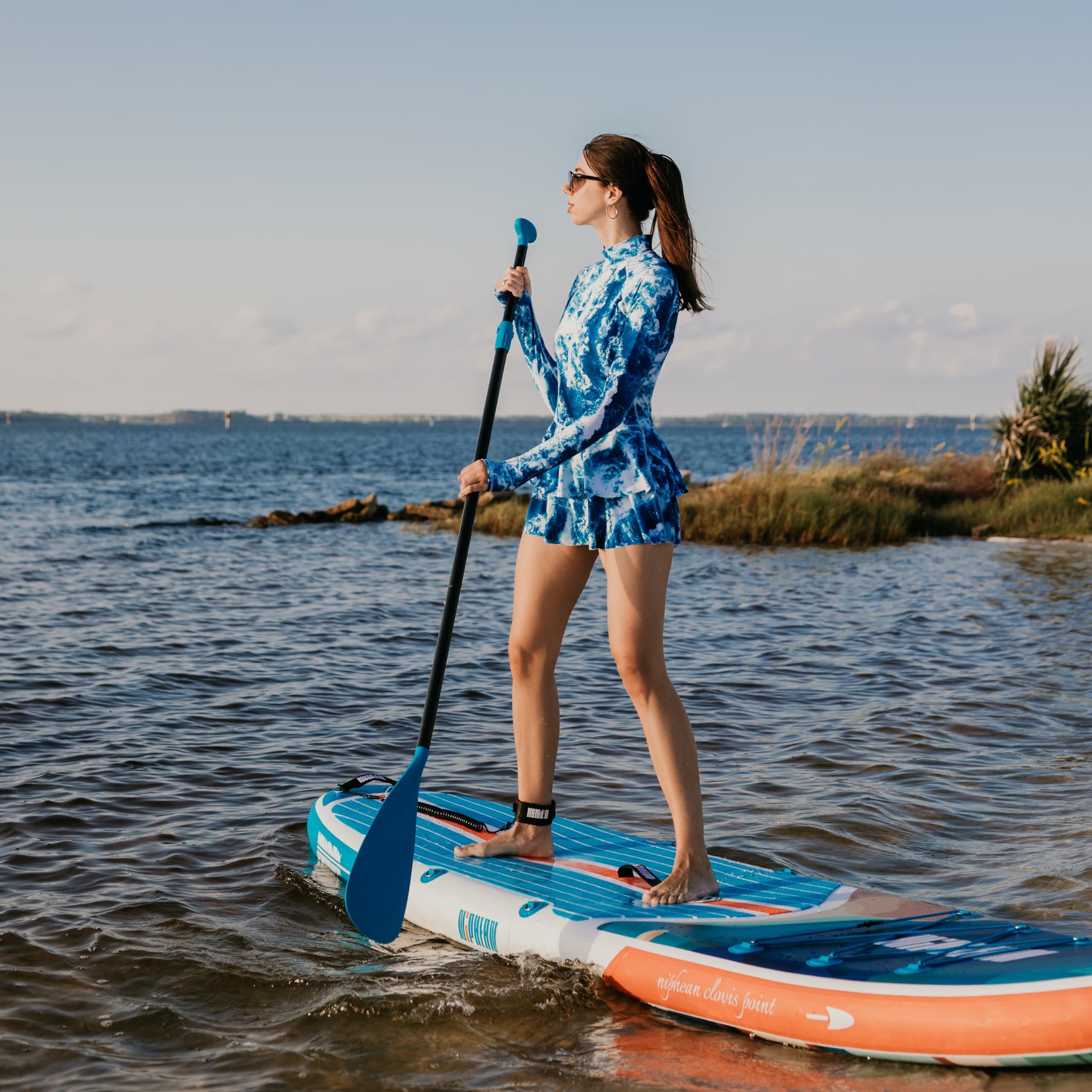 niphean SUP Paddle, Pagaie Paddle Galleggianti Staccabili in 3 e 4 Pezzi, Pagaia SUP Regolabile, Remi Durevoli