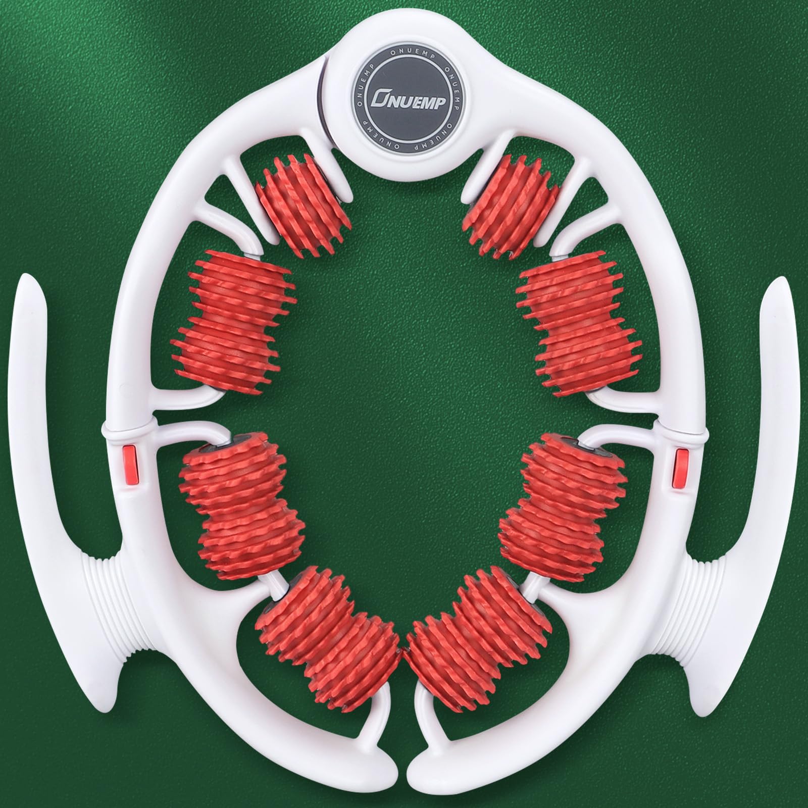 Neu Beine Roller Cellulite MassagegeräT, 360° Massageroller Beine Mit Griff, 14 Rolle Anti Cellulite Oberschenkel, Bein Massage Rolle FüR LipöDem, Lymphdrainage, Circular Leg Clamp Massage Manuell