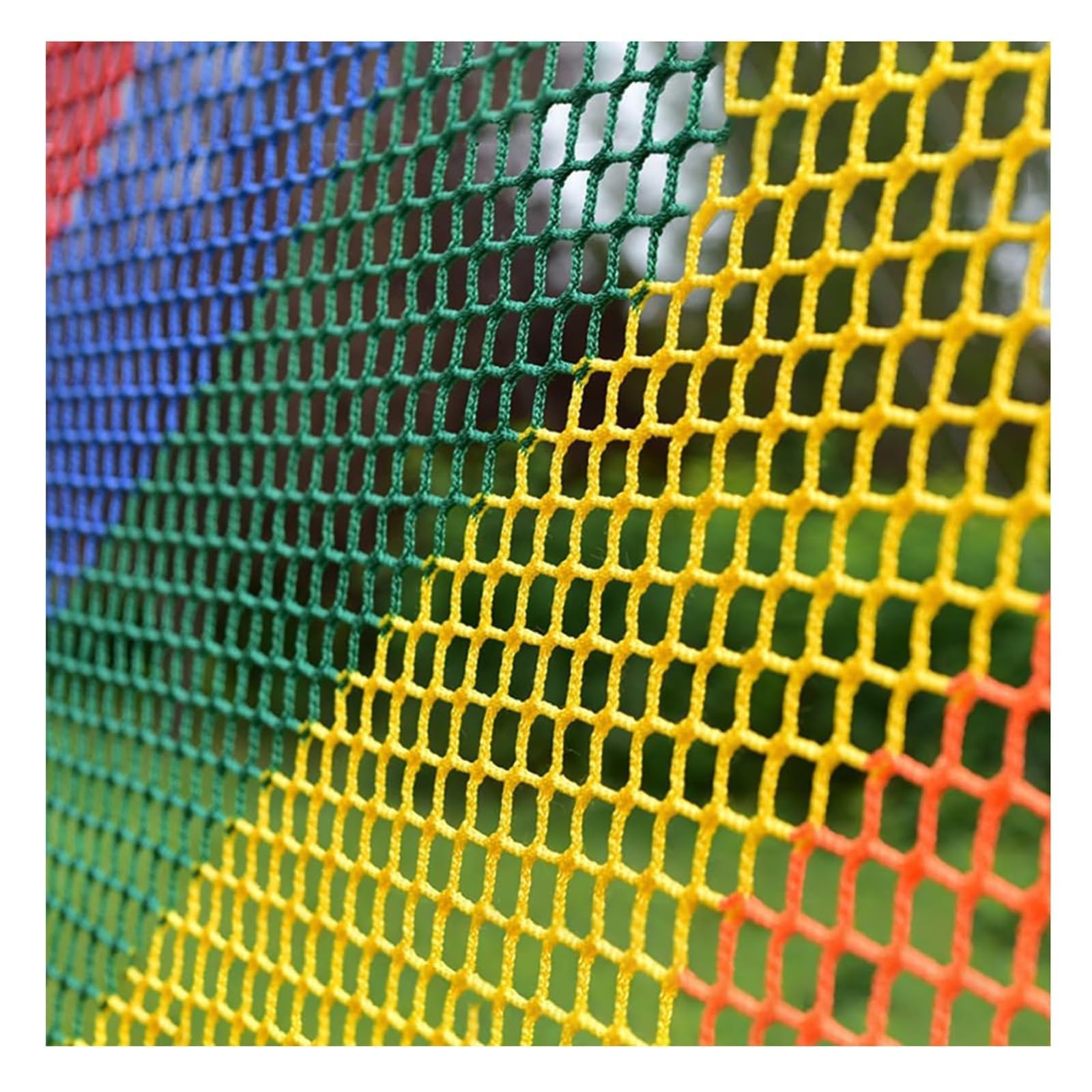 Rainbow Wspinaczka Siatka na plac zabaw dla dzieci, siatka bezpieczeństwa 4 mm, konfigurowalna siatka balkonowa 0,8 x 8 m, dekoracja wspinaczkowa, plenerowy plac zabaw dla dzieci