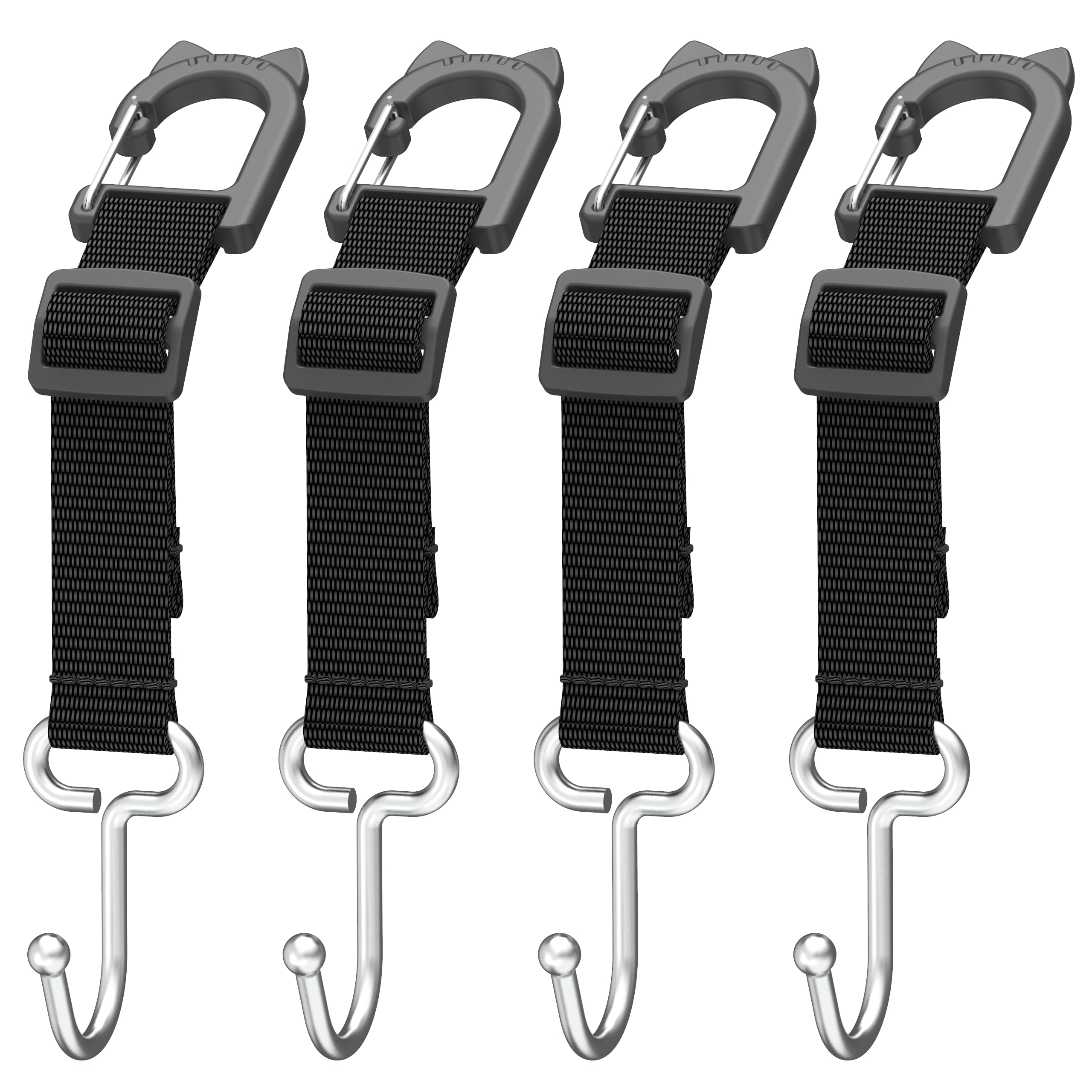 QUIDAOSO Car Seat Headrest Hooks 4-Pack