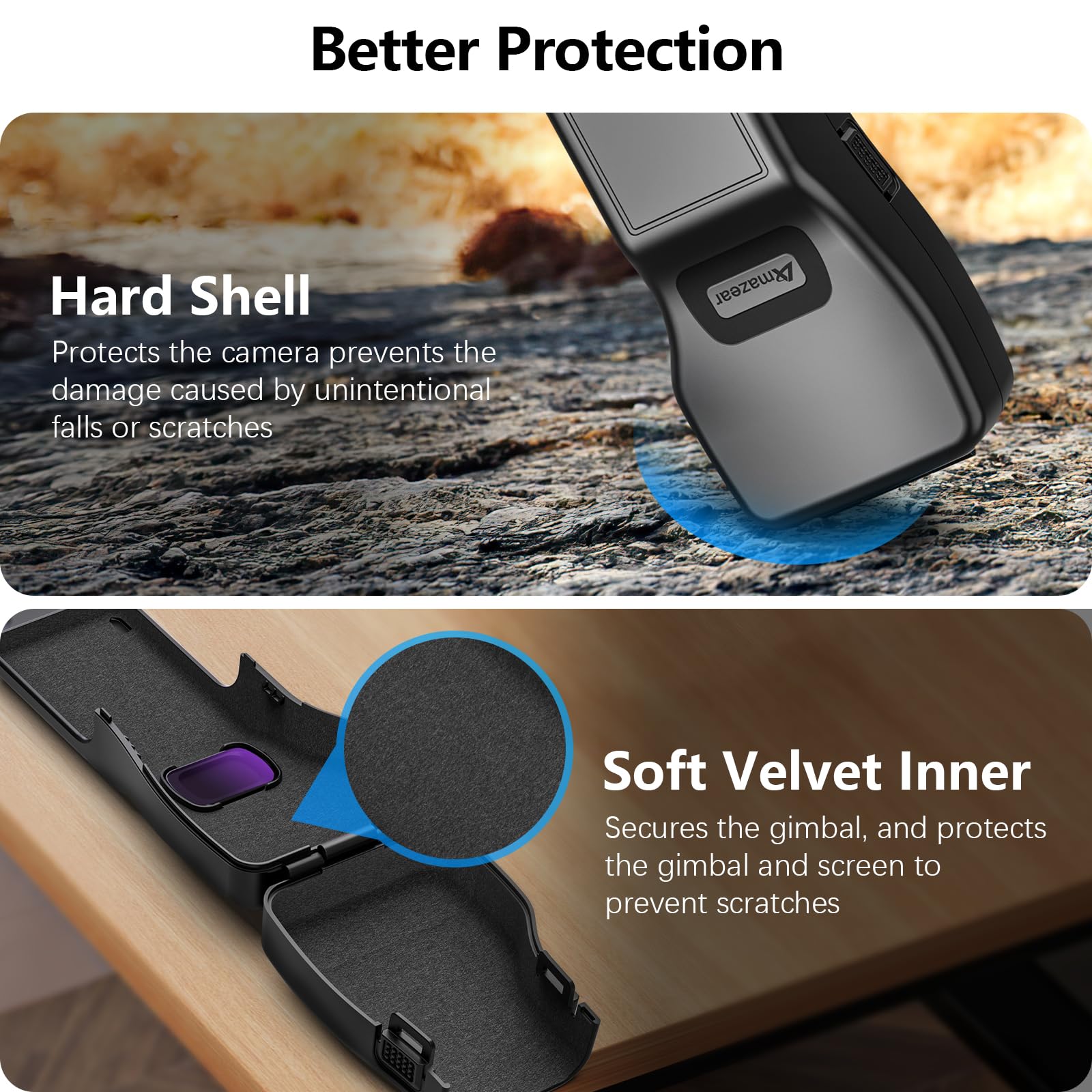 ULANZI PK15 Magnetic Mount Compatible with DJI Osmo Pocket 3 Must-Have Accessories, Pocket 3 Case Desktop Stand Handle Grip for Vlog for Car, Fridge, Railing Any Metal Surface