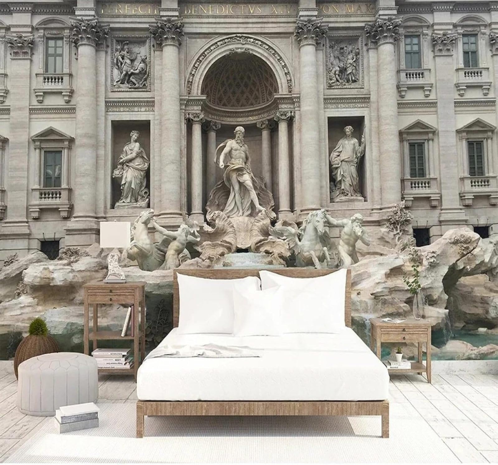 XLMING Relief Church Architecture People Art 3D Wallpaper Luxury Home Dining Decor Paste Sofa Living Room The Wall for Bedroom Mural-300cm×210cm