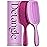 Lily England Curly Detangler Brush for Women - Pain-free Detangling Brush for Wet & Dry Hair With Flexible Bristles - Easy-to-Hold Hairbrush for Women with 3c & 4c Curls - Purple Glitter