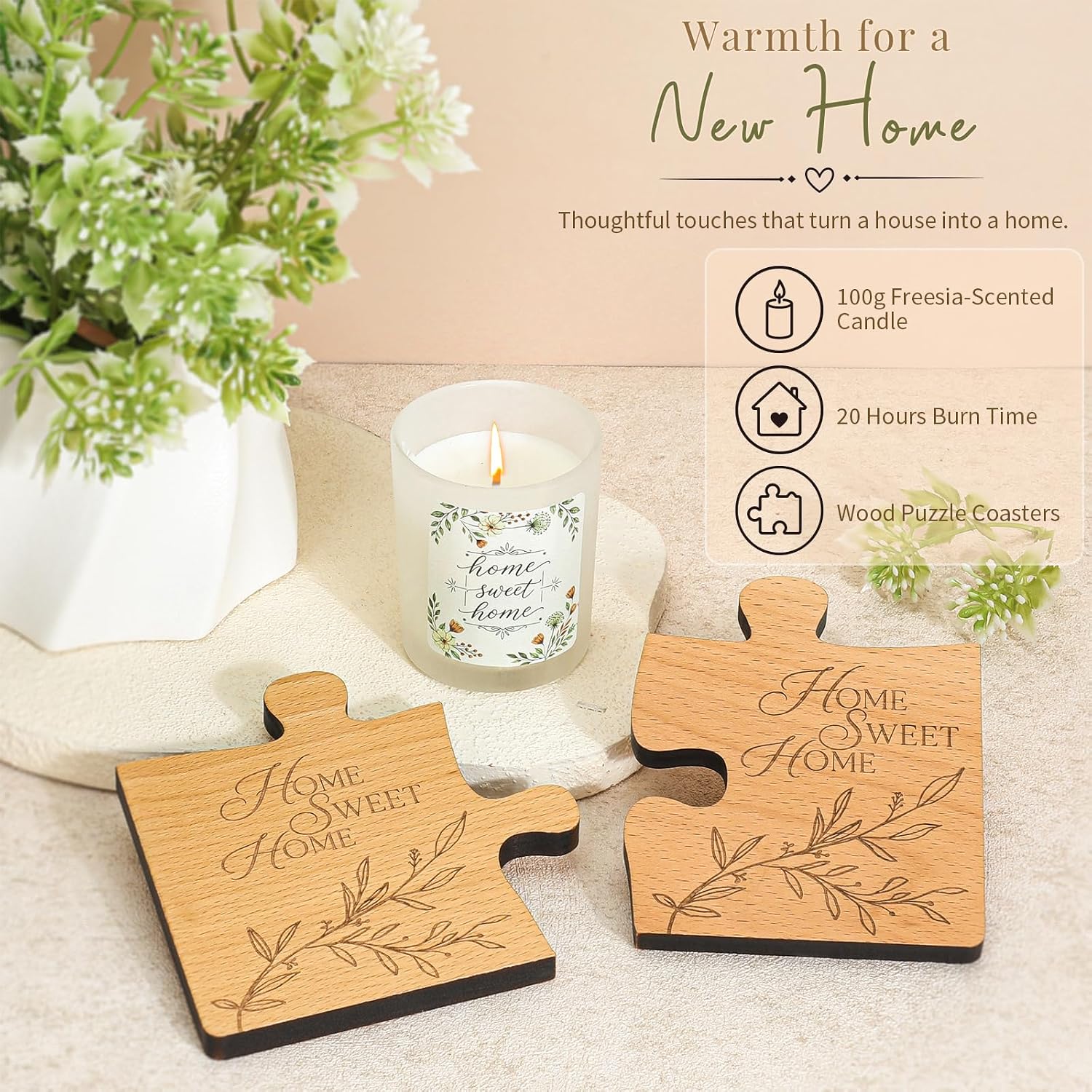 House Warming Gifts New Home,Housewarming Gifts New Home,New Home Gift Ideas,Closing Gifts for Home Buyers with Mugs,Coasters,Cutting Board,Storage Basket for Women Men Couples