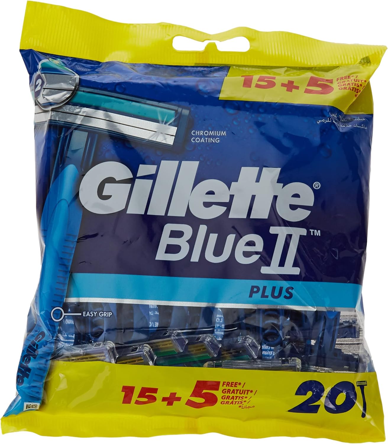 Gillette Blue II Plus Rasoirs Jetables x 20