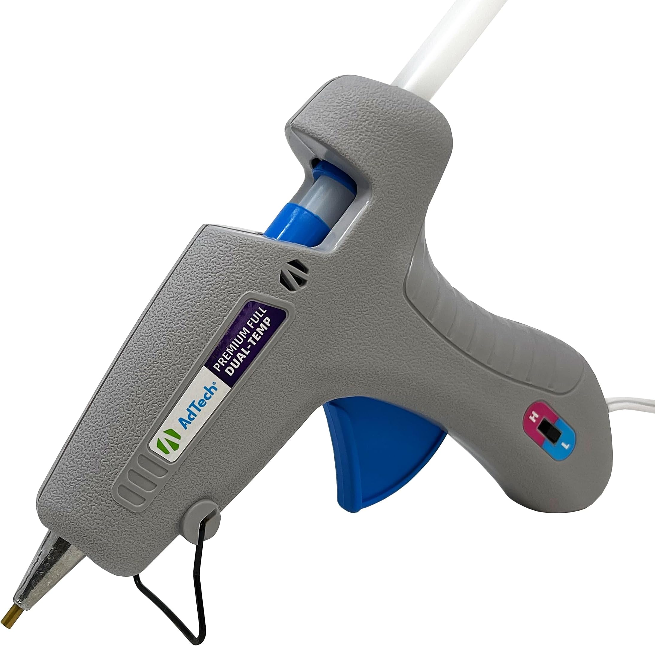 0453 2-Temp Dual Temperature Hot Glue Gun Full Size, Light Gray
