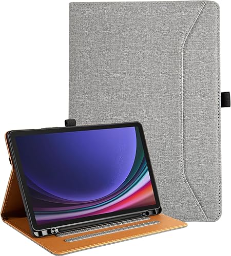 Vakarey Funda para Samsung Galaxy Tab S9 Fe de 10.9 pulgadasTab S9 de 11 pulgadas con soporte para bolígrafo S Funda para tableta Galaxy S9 Fe 5G,