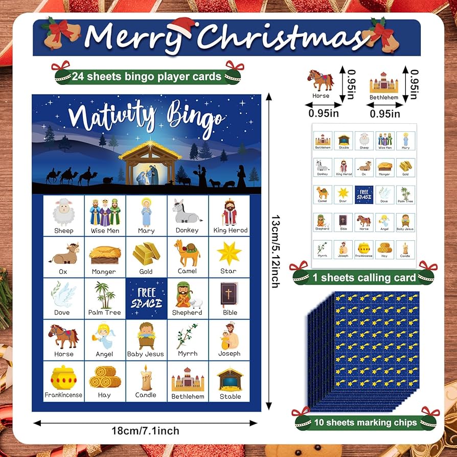 Amazon.com: Shappy 35 Pieces Christmas Nativity Bingo Game Christian Bingo Game 24 Players Nativity Cards for Family Friends School Classroom Activities Holiday Party Favors(Nativity) : Toys & Games amazon-com-shappy-35-pieces-christmas-nativity-bingo-game-christian-bingo-game-24-players-nativity-cards-for-family-friends-school-classroom-activities-holiday-party-favors-nativity-toys-games