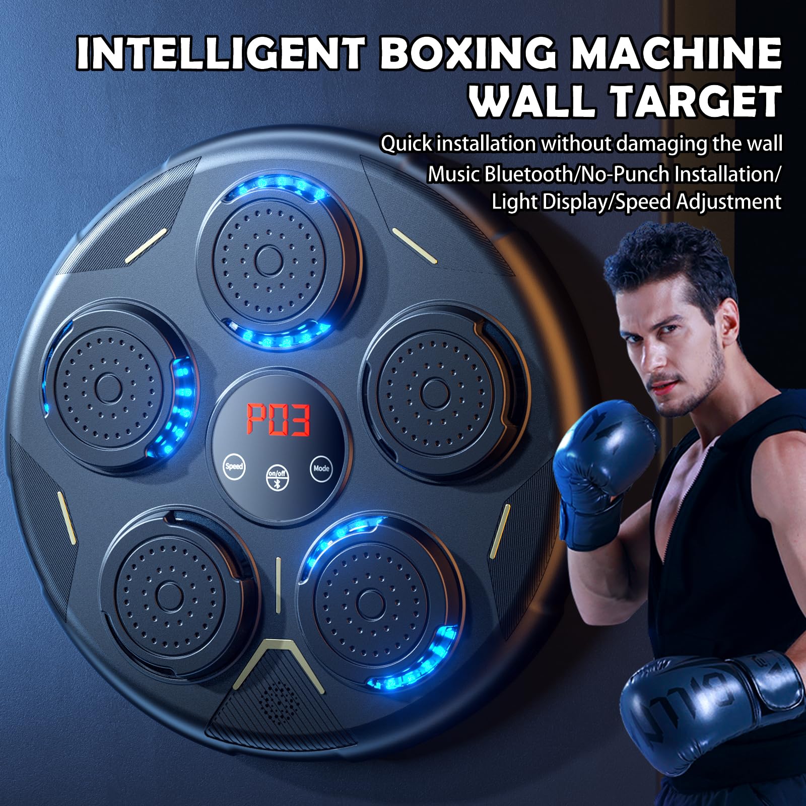 Produktbild von Punch Fit - Boxsack Für Die Tür Music Boxing Machine, Intelligente Elektronische Boxing Machine Music Boxing Machine Kaufen