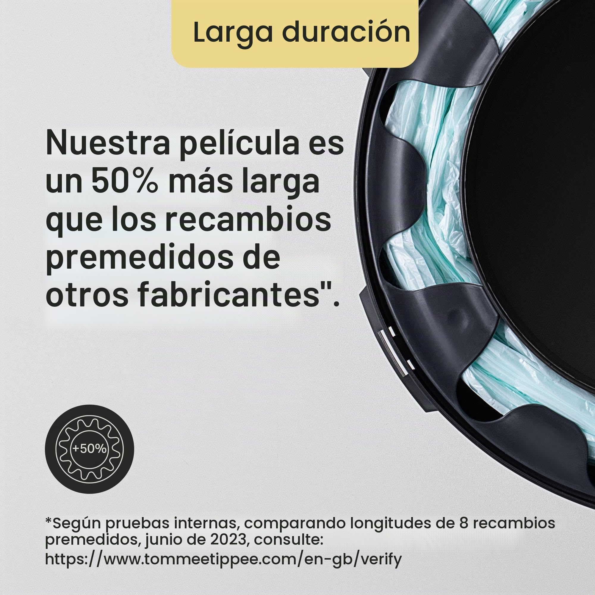Tommee Tippee Recambios Para Contenedor Para Pañales Avanzado Twist and Click, Paquete de 6 (Solo compatibles con los contenedores Sangenic TEC y Twist and Click)