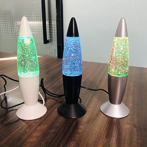 Miniatura 6 de Lámpara de purpurina de lava con enchufe USB, luz nocturna LED multicolor cambiante para regalo de niños, habitaciones de niños, dormitorios,