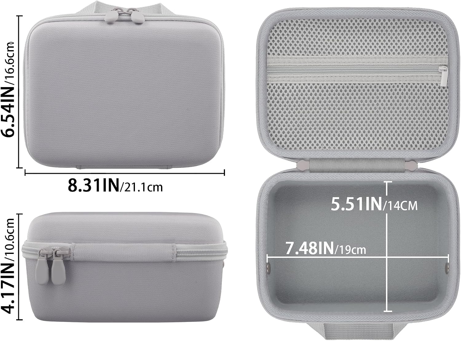for Sony ZV-E10/ZV-E1/ZV-E10 II Vlog Digital Camera Hard Carrying Case,Compatible with Tripod(GP-VPT2BT),Microphone,Camera Len and Accrssory(White Case)