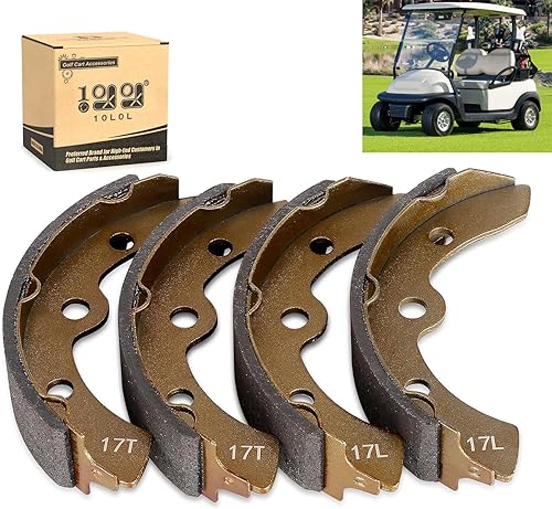 10L0L Zapatas de freno de carrito de golf para Club Car DS 1995-up, Club Car Precedent 2004-up, para Yamaha G1 G2 G8 G9, para EZGO 1986.5-1996, OEM