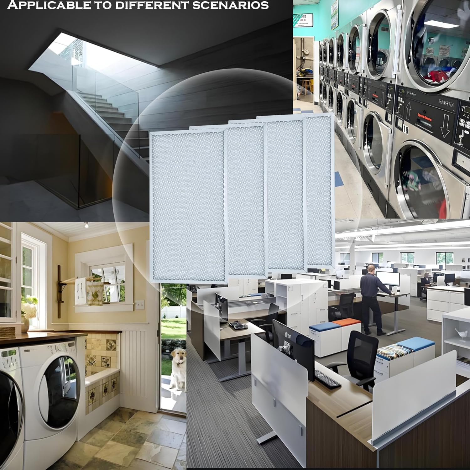 MERV-8 HD55 Filter for AlorAir Basement Dehumidifiers Sentinel HD55,Sentinel HDi65 Sentinel HD55s, 4 Pack