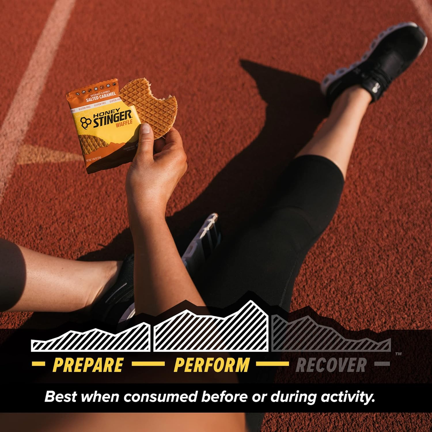 Honey Stinger Organic Gluten Free Salted Caramel Waffle | Energy Stroopwafel for Exercise, Endurance and Performance | Sports Nutrition for Home & Gym, Pre and Post Workout | Box of 6 Waffles, 6.36 Oz : Health & Household