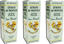 Kit 3un Extrato de Própolis Verde Sem Álcool Nectar Ibaté