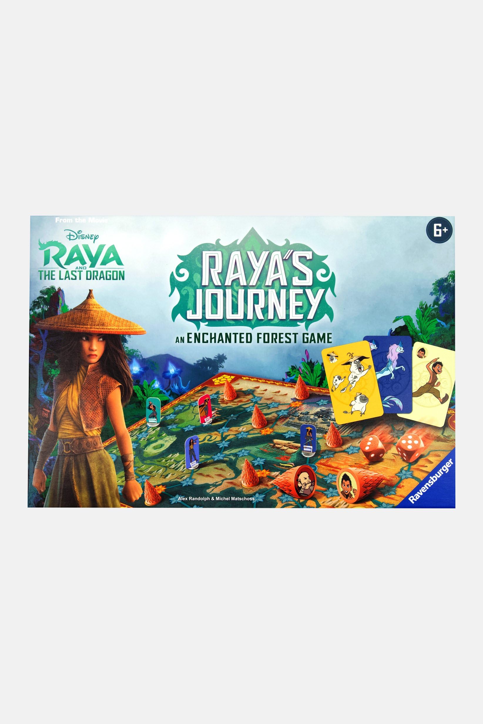 Ravensburger Disney - Gioco da tavolo Raya e l'ultimo drago della foresta incantata, per bambini dai 6 anni in su, da 2 a 4 giocatori