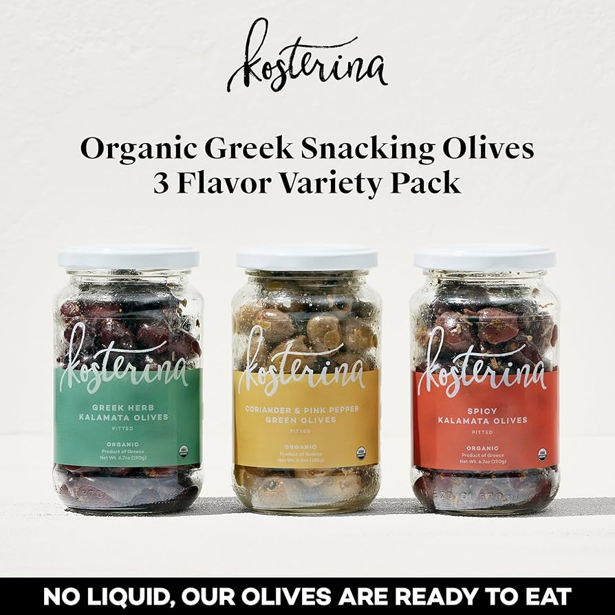 Amazon.com : Kosterina Snacking Olives Trio | Greek Herb Amazon.com : Kosterina Snacking Olives Trio | Greek Herb