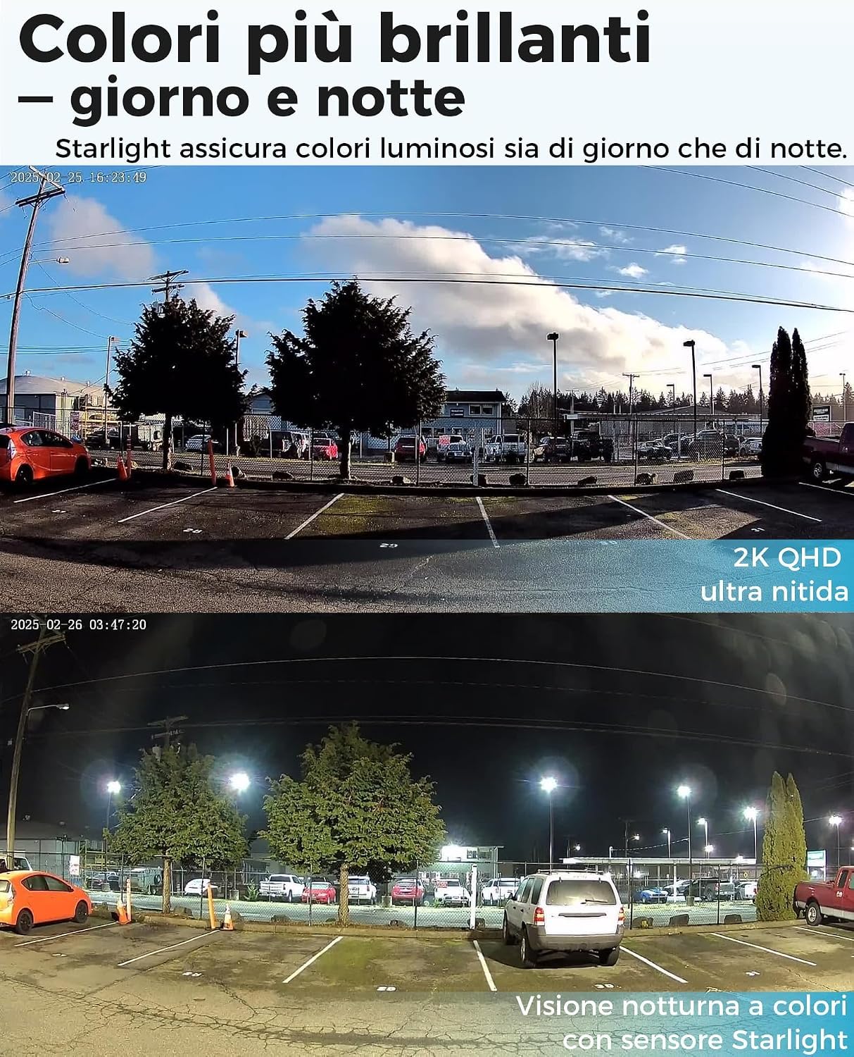 VIRTAVO 2K Telecamera WiFi Esterno Senza Fili, Starlight Lente, Videocamera Sorveglianza con 3W Pannello Solare, Visione Notturna a Colori, Rilevamento PIR, Audio Bidirezionale, SD/Cloud, SF1
