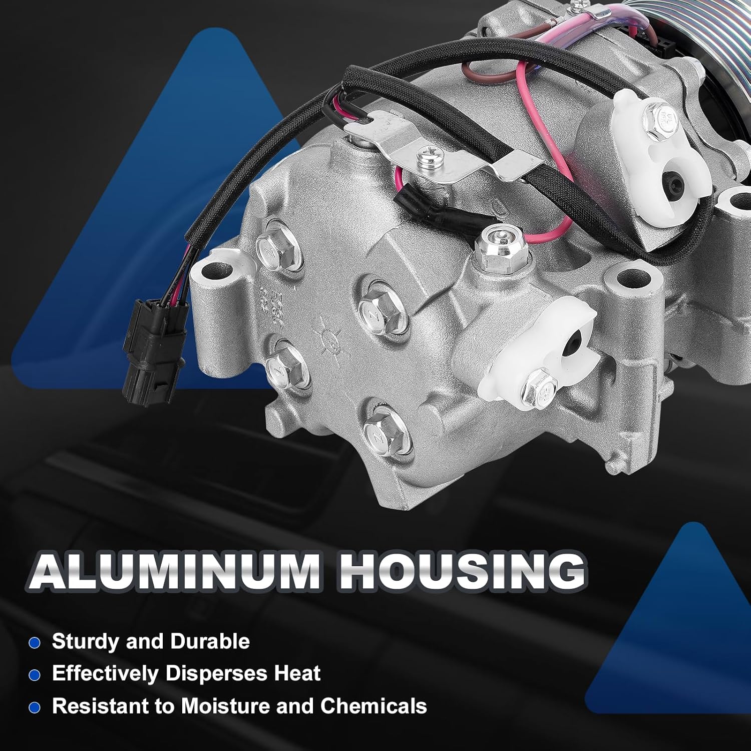 AC Compressor with Clutch Compatible with 2006-2011 Honda Civic 1.8L - Direct Replacement for OEM# 38800RNAA01, 38810RRBA01, 38800-RNB-A02, 38800RNAA010M2 - Reliable Air Conditioning Unit