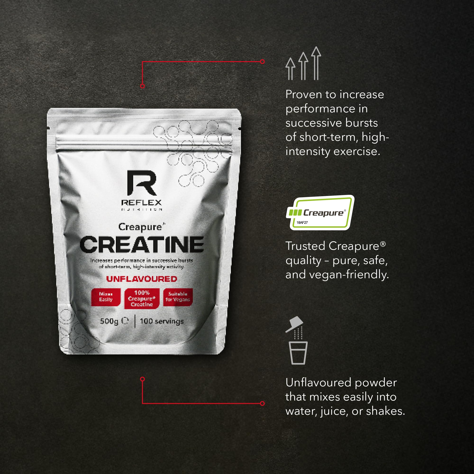 Reflex Nutrition Creapure Creatine (500g) Sin sabor