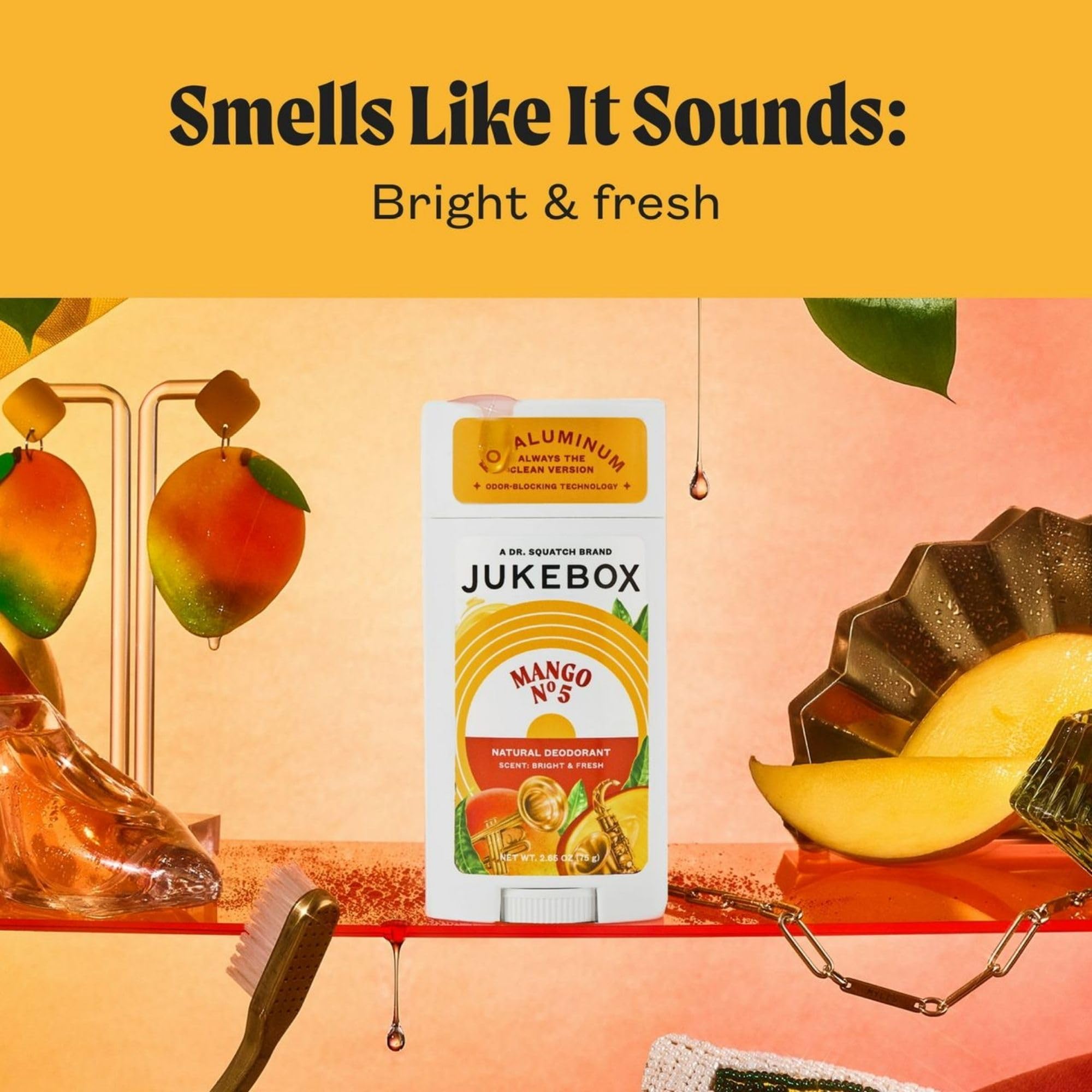 Amazon.com: Jukebox Natural Deodorant for Women–Mango No. 5 Scent