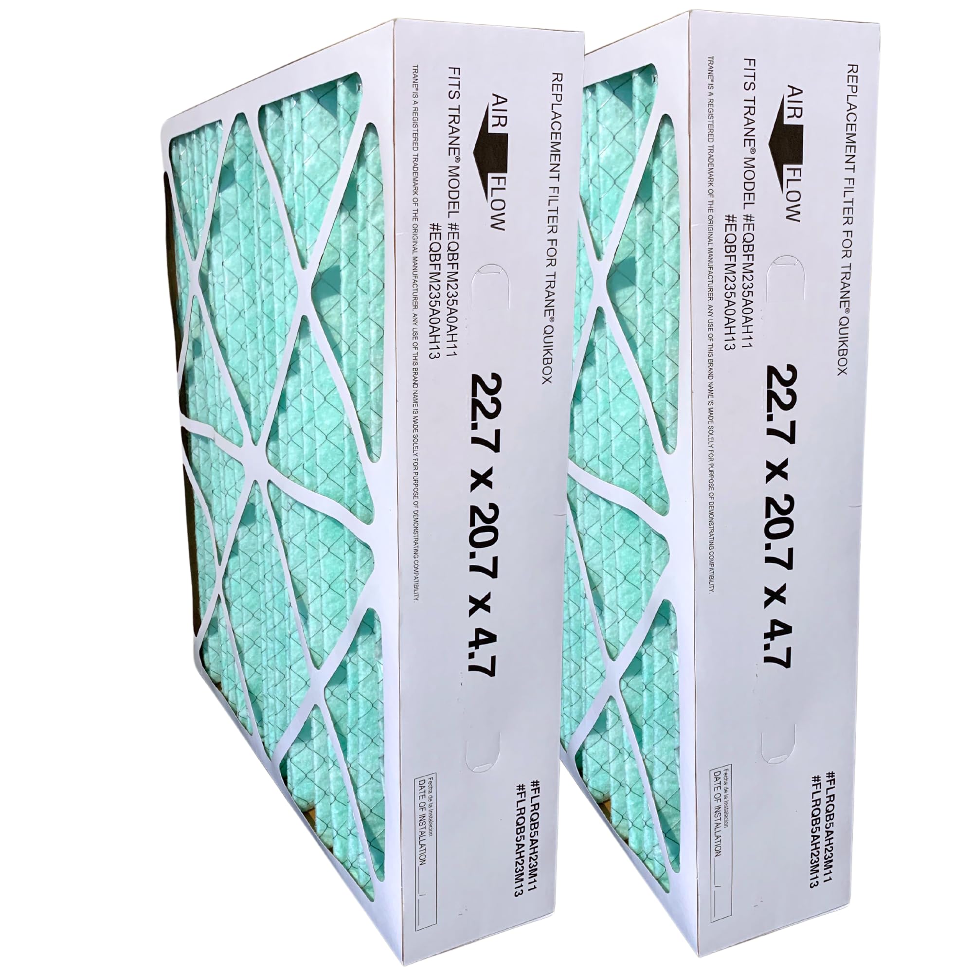 Atomic Compatible for Trane FLRQB5AH23M11 22.7x20.7x4.7 MERV 13 Upgrade Filter - 2 Pack