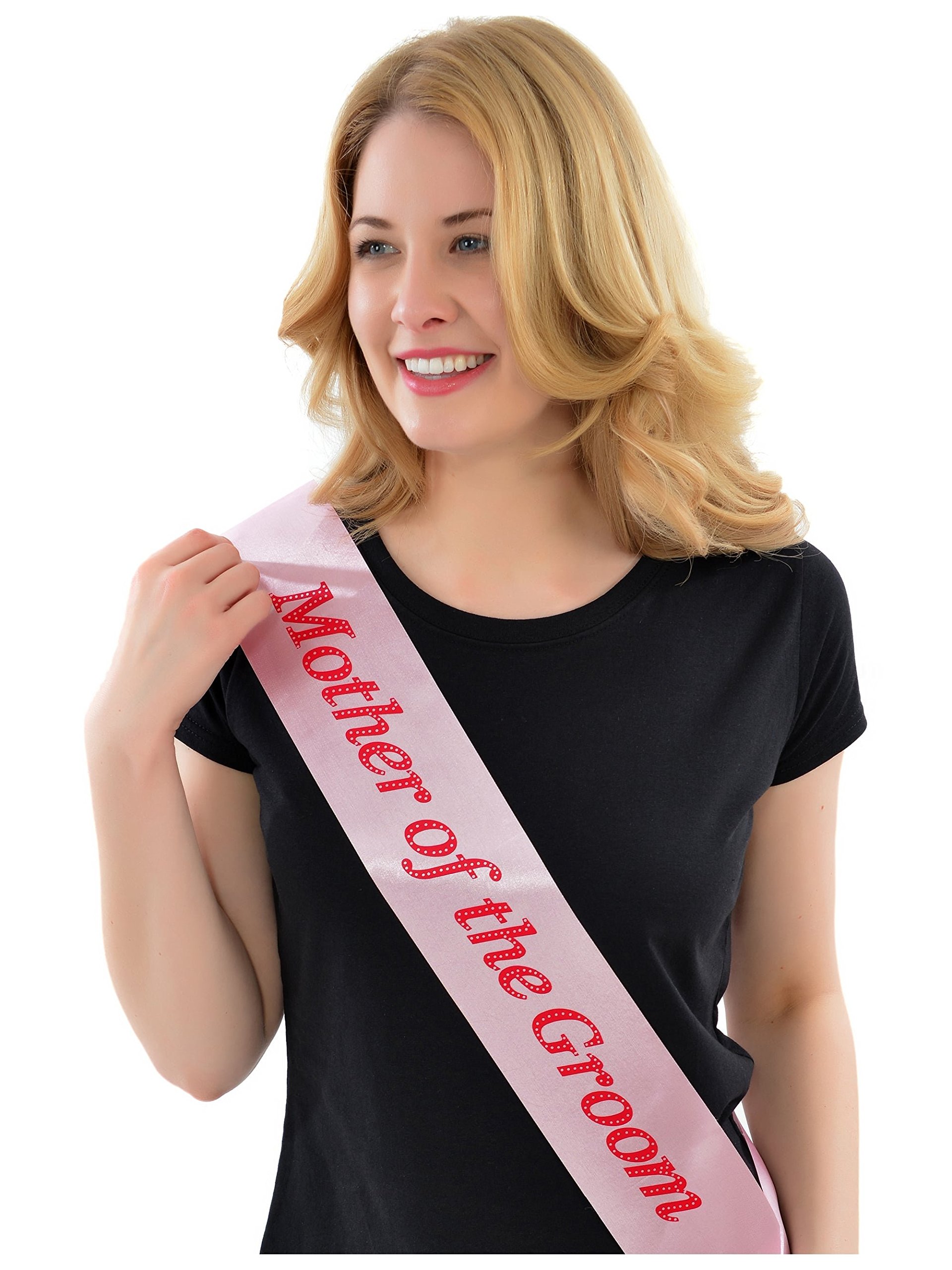 Mother of the Groom Pink Hen Party Sash