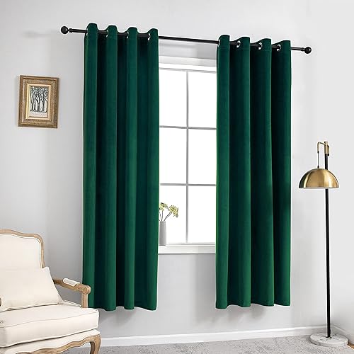 Miniatura 2 de Cortinas de terciopelo blanco blanqueado de 72 pulgadas de largo, cortinas de oscurecimiento de habitación para dormitorio, tratamiento de ventanas