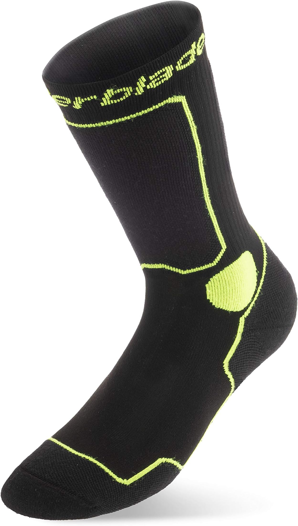 Rollerblade Performance Men's Socks, Inline Skating, Multi Sport, Black and Green
