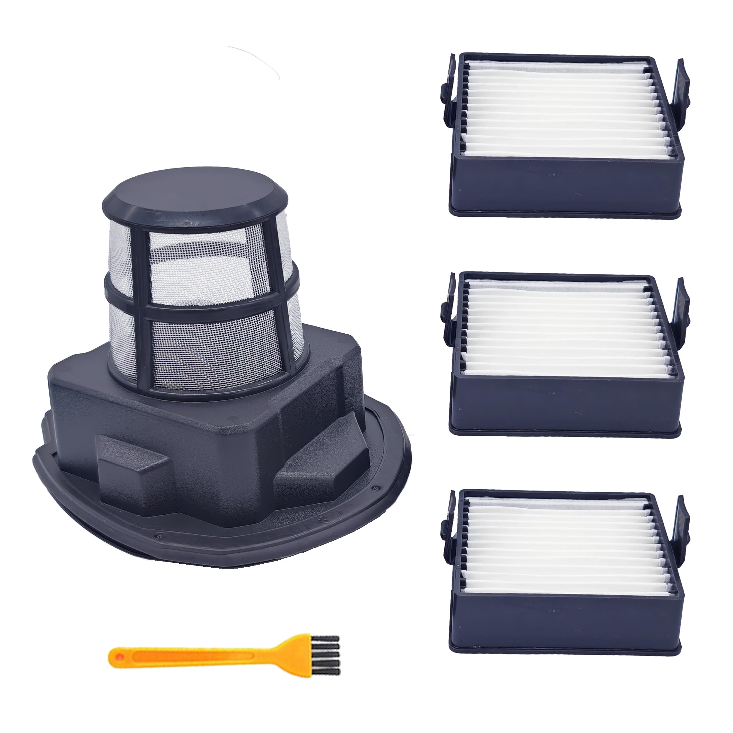 Nicever 3 Pcs Washable And Reusable HEPA Filter And 1 Mesh Screen Replacement For Ryobi 18V ONE+ Hand Vacuum P712, P713, P714K, P7131