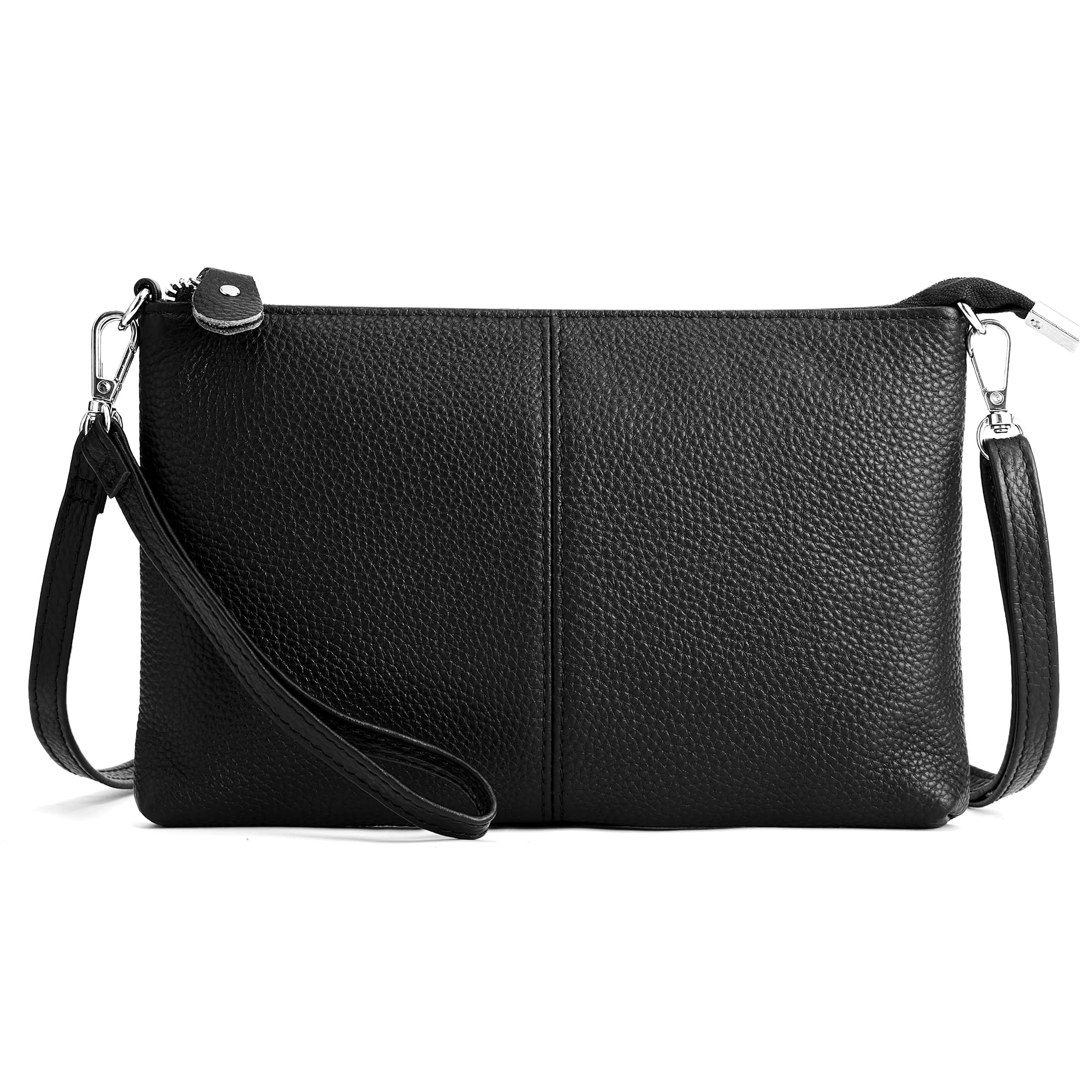 befen Genuine Leather Small Crossbody Bags for Women Wristlet Wallet Purses