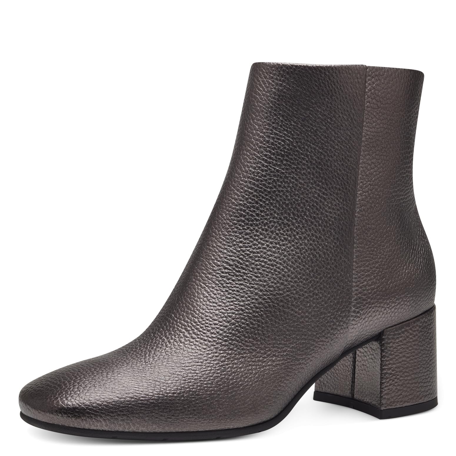 MARCO TOZZI Women's 2-25049-41 Boot Heel, Pewter, 6.5