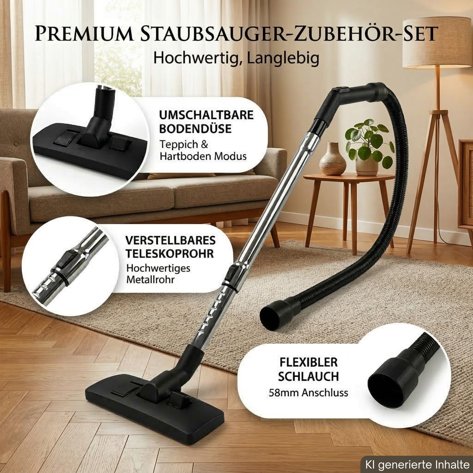 Ensemble de pièces de rechange pour aspirateur Würth ISS série ISS : ISS 30-L Automatic 35 35-S 40-M 45-M 50-L ISS 55-S HWS 15-L Brosse Tuyau Tuyau d'aspirateur 1,5 m