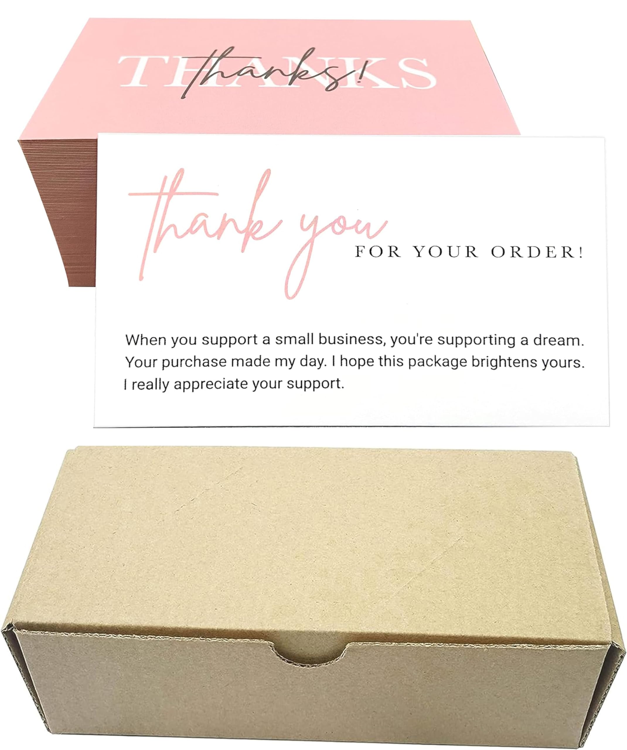 450 Stück 'Thank You For Your Order' Dankeskarten – Violett, 8,9 X 5,1 Cm, Perfekt Für Kleine Geschäfte