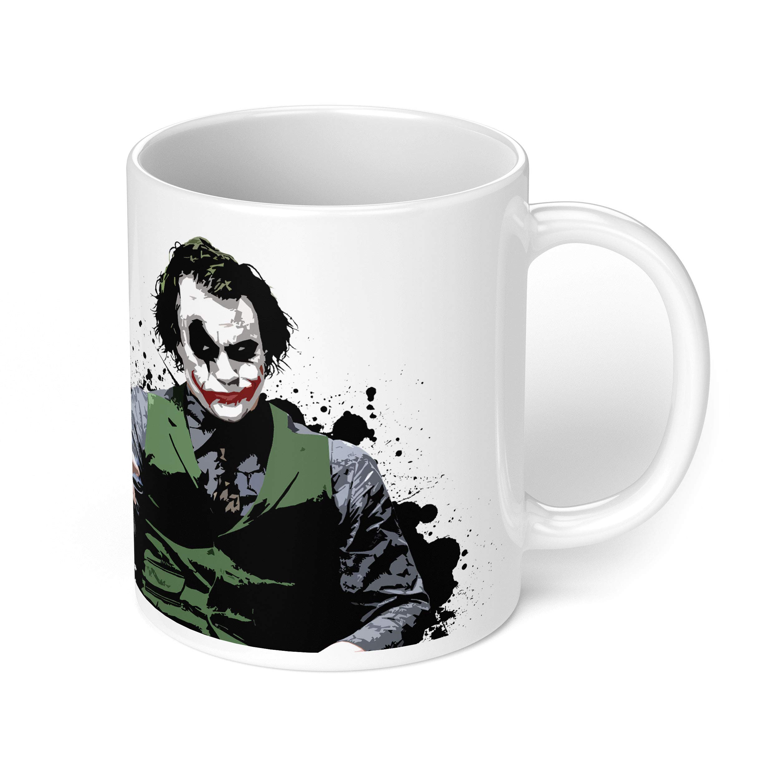 1 Mug - "Why So Serious?" Batman Joker Mug - Perfect for your cuppa Coffee, Tea, Karak, Milk, Cocoa or whatever Hot or Cold Beverage you Drink! - 11 Oz - White Colour