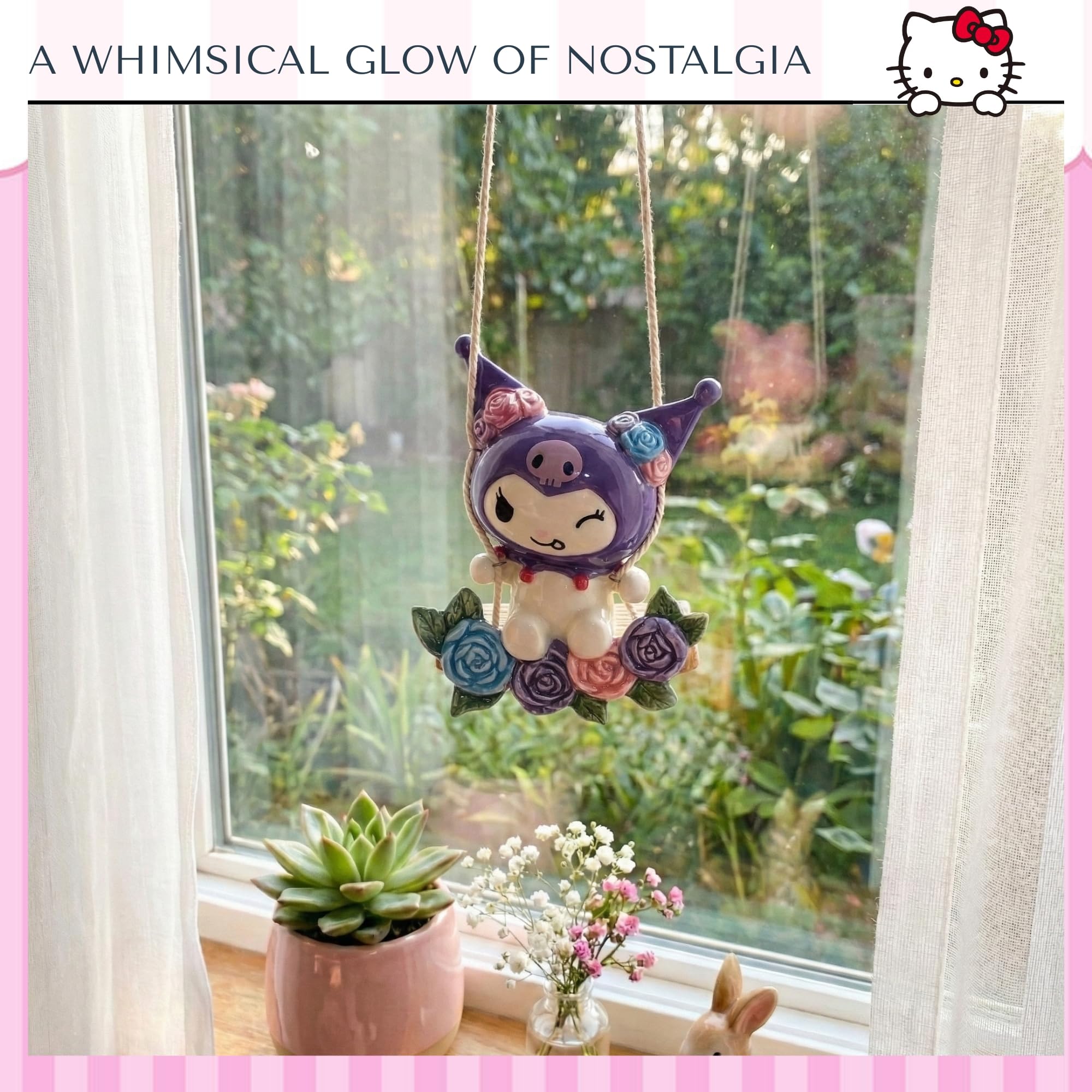 Amazon.com: Blue Sky Clayworks Kuromi Loves Springtime Garden