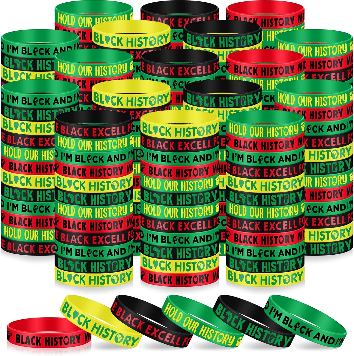 Landical 300 Pcs Anti Bullying Awareness Bracelet Bulk Against Bullying Silicone Bracelet Motivational Silicone Wristbands for Awareness Fundraising
